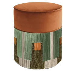 Pouf in velluto di rame Treasure Couture di Lorenza Bozzoli*Lorenza Bozzoli Couture