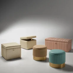 Pouf Joshua Brown*Bedding Atelier Outlet