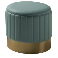 Pouf Joshua Teal*Bedding Atelier