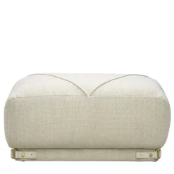Pouf Leisure in velluto bogardine bianco di Lorenza Bozzoli*Ghidini 1961 Hot
