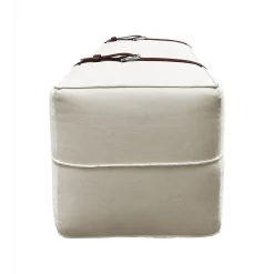 Pouf lungo Docker in velluto bianco crema*DLA Design Lab Discount