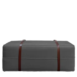 Pouf lungo in velluto grigio cenere Docker*DLA Design Lab New