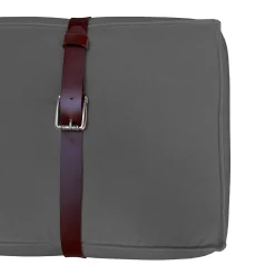 Pouf lungo in velluto grigio cenere Docker*DLA Design Lab New