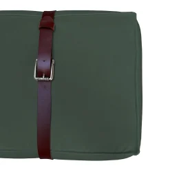 Pouf lungo in velluto verde inglese Docker*DLA Design Lab