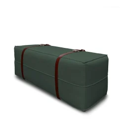 Pouf lungo in velluto verde inglese Docker*DLA Design Lab