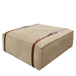 Pouf Maxi Docker in velluto beige*DLA Design Lab Online