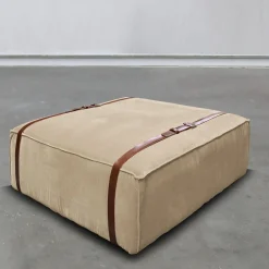 Pouf Maxi Docker in velluto beige*DLA Design Lab Online