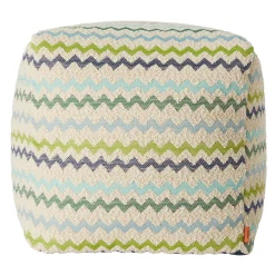 Pouf Morbido Cubico da Esterno Capri in Toni Verdi*Missoni Home Collection Online