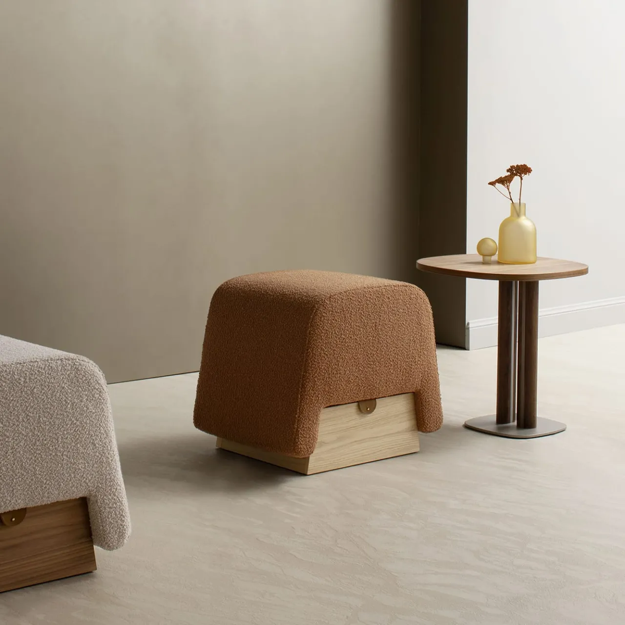 Pouf Onigiri color caramello*Morica Design Outlet