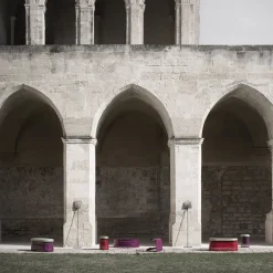 Pouf ovale Trame con cuscino*Da A New