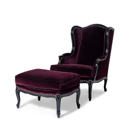 Pouf Pauline in Velluto Bordeaux*Mantellassi 1926 Discount