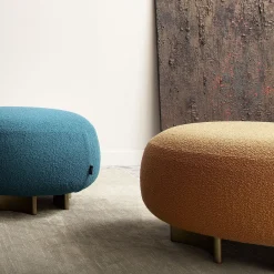 Pouf Punto e Virgola color caramello*Morica Design Hot