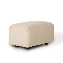 Pouf rettangolare Beluga bianco panna*Mantellassi 1926