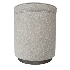 Pouf rotondo grigio Alice*Cafedesart Discount
