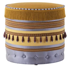 Pouf rotondo patchwork*Provasi Discount