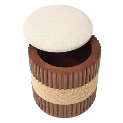 Pouf rotondo per esterni Grissini in legno*Il Giardino di Legno Discount