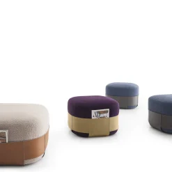 Pouf Sumo antracite e blu*Morica Design Clearance