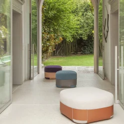 Pouf Sumo beige e viola*Morica Design New