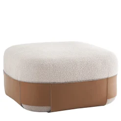 Pouf Sumo grande cognac e beige*Morica Design Best