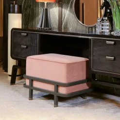 Pouf Vanity Hanami in Velluto Rosa*ReDéco Online