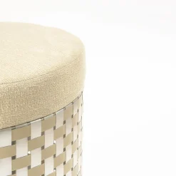 Pouf Vesta Optical Gold*Splot Design Outlet
