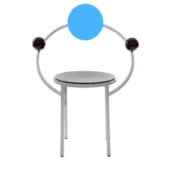 Prima sedia in legno e metallo di Michele De Lucchi - Milano*Memphis New