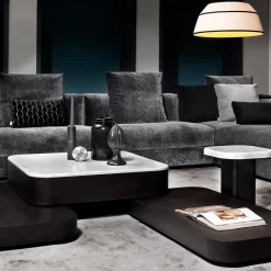 Quadri Tondo 9150 Set di 4 tavolini da salotto di Gianluigi Landoni*Vibieffe Discount