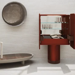 Regis, mobile bar a 2 porte, ramato*Ultramobili Outlet