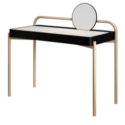 Roll Carrara marble and walnut wood desk*Secolo New