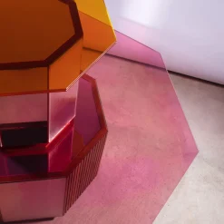 Sandra e Raimondo Tavolino da caffè in legno e vetro*Maria Vittoria Paggini Discount