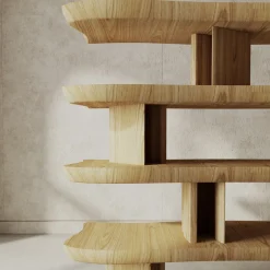 Scaffale in rovere Favignana*Livio Cioffi Sale