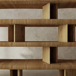 Scaffale in rovere Favignana*Livio Cioffi Sale