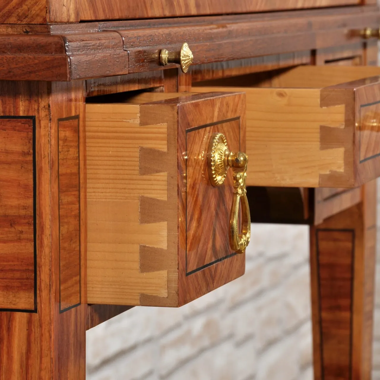 Scrittoio Cilindrico a Rullo in Legno*Vangelista 1960 New