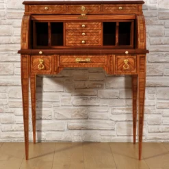 Scrittoio Cilindrico a Rullo in Legno*Vangelista 1960 New