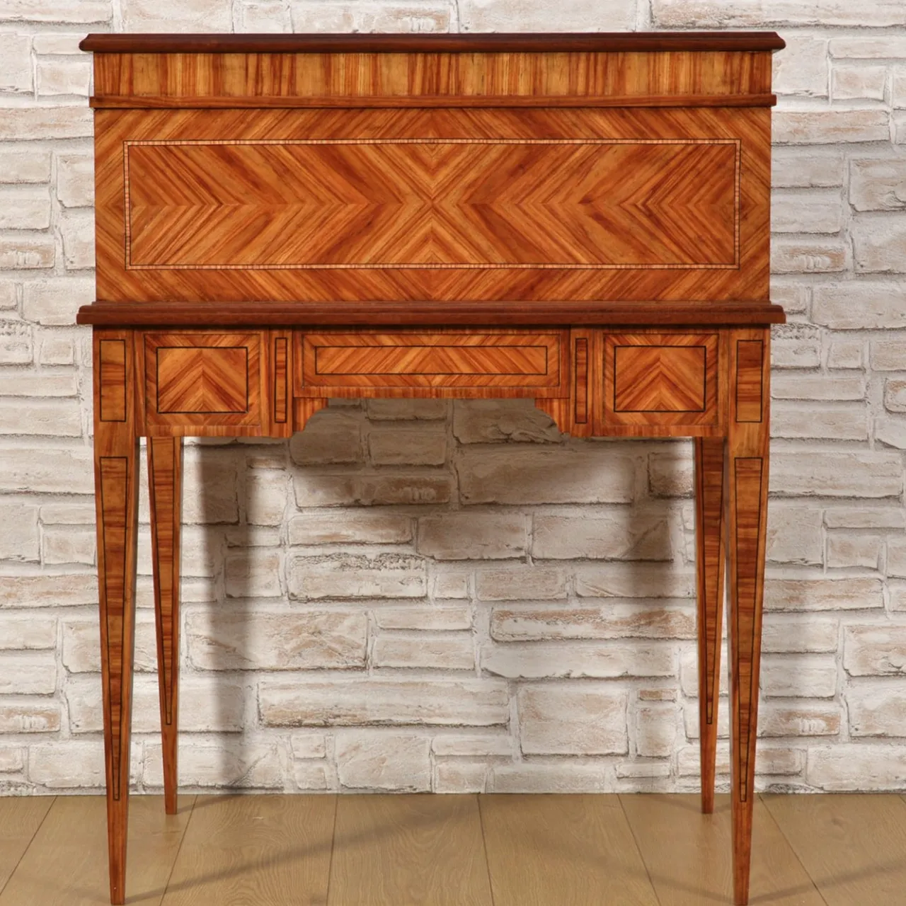 Scrittoio Cilindrico a Rullo in Legno*Vangelista 1960 New