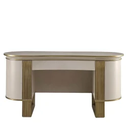 Scrivania bianca e oro*A.R. Arredamenti Hot