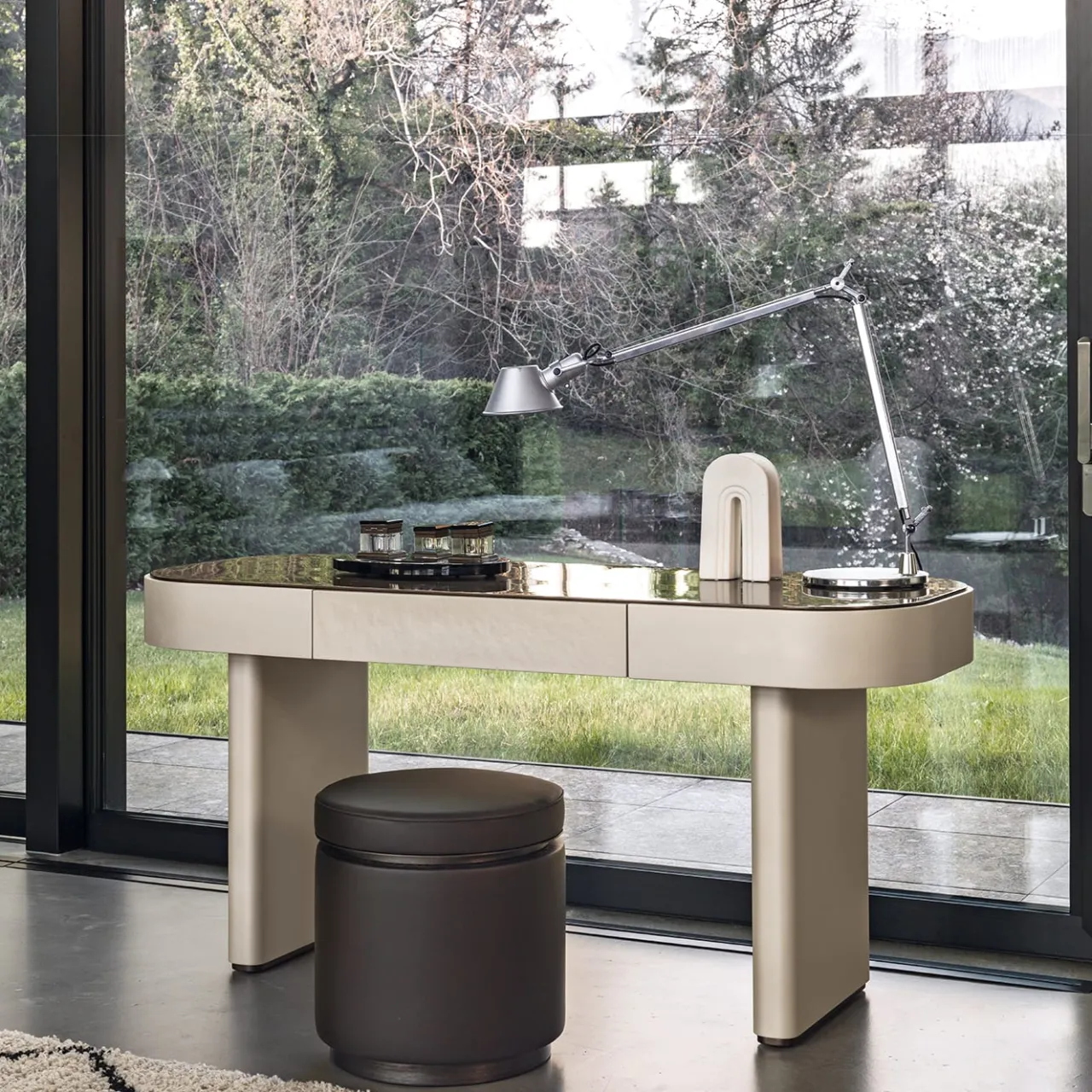 Scrivania Delano con piano in legno*ReDéco Discount