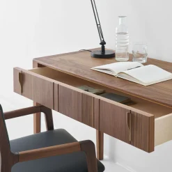 Scrivania Domino a 1 cassetto in noce canaletto*Modesign New
