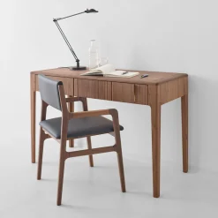 Scrivania Domino a 1 cassetto in noce canaletto*Modesign New