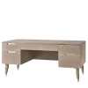 Scrivania in Eucalipto Taupe con Maniglie Champagne della Collezione Studio Privè*Guerra Vanni Sale