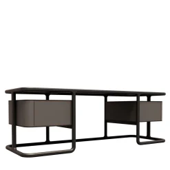 Scrivania in Legno e Cuoio Isabel*Morelato Outlet