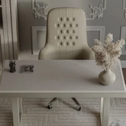 Scrivania in Rovere Argento dalla Collezione Studio Privè*Guerra Vanni New