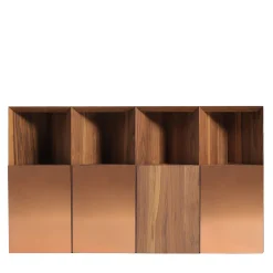 Scrivania Intarsio in noce con sgabelli triangolari*Studio Cale New