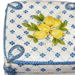 Scultura di seduta mediterranea a 4 cuscini*Ceramiche Ceccarelli Sale