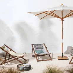 Sdraio regolabile Lignes Ecrù*Il Giardino di Legno New