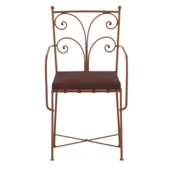 Sedia Acanta in ferro con braccioli*Dante Negro Sale