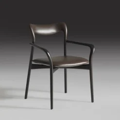 Sedia Achille in pelle scura*Annibale Colombo Best