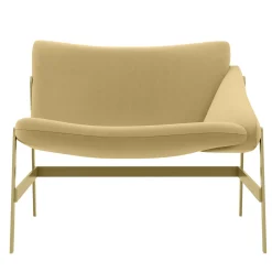 Sedia amaca gialla con braccioli di Debonademeo Studio*Adrenalina