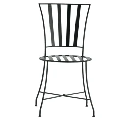 Sedia Attonita in ferro battuto verde bosco*Dante Negro Hot