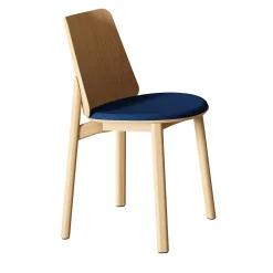 Sedia Billa beige e blu di Claudio Avetta*Billiani 1911